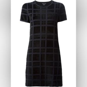 SOLD Theory Darmelle velvet finish plaid dress. Sweater dress.